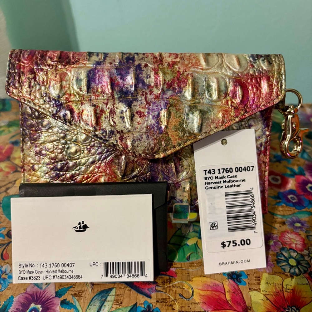 Brahmin Mini Envelope in Harvest